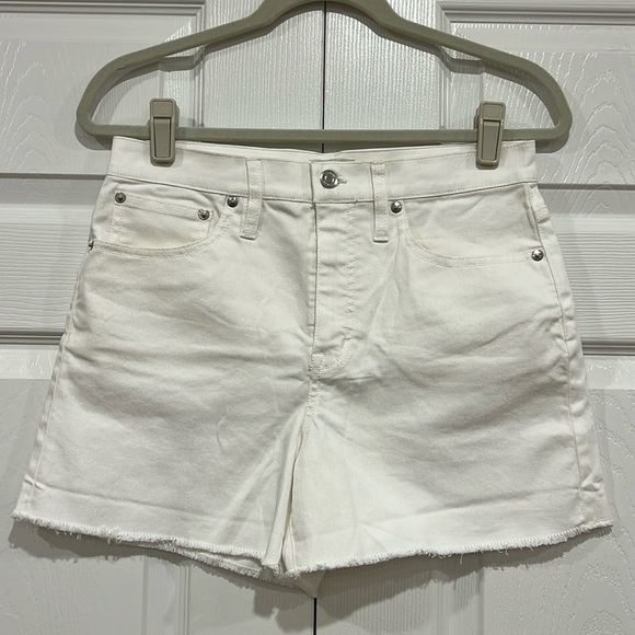 J. Crew Pants - J. Crew High-Rise White Denim Shorts Womens Size 27